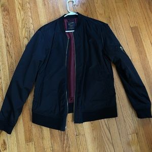 Urban Outfitters Black Bomber Jacket